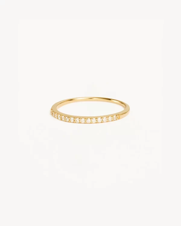 Gold Diamond Halo Ring