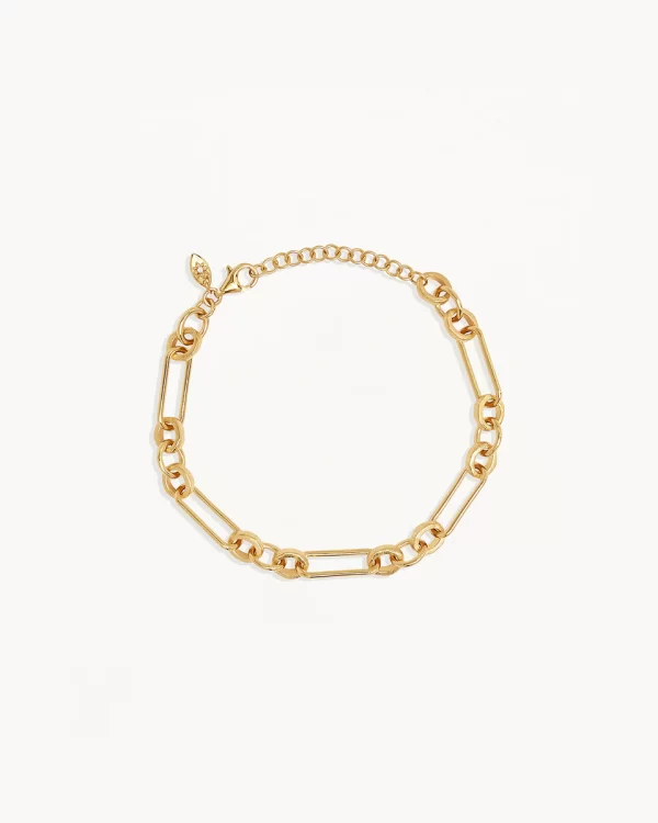 Gold Vermeil Shield Bracelet